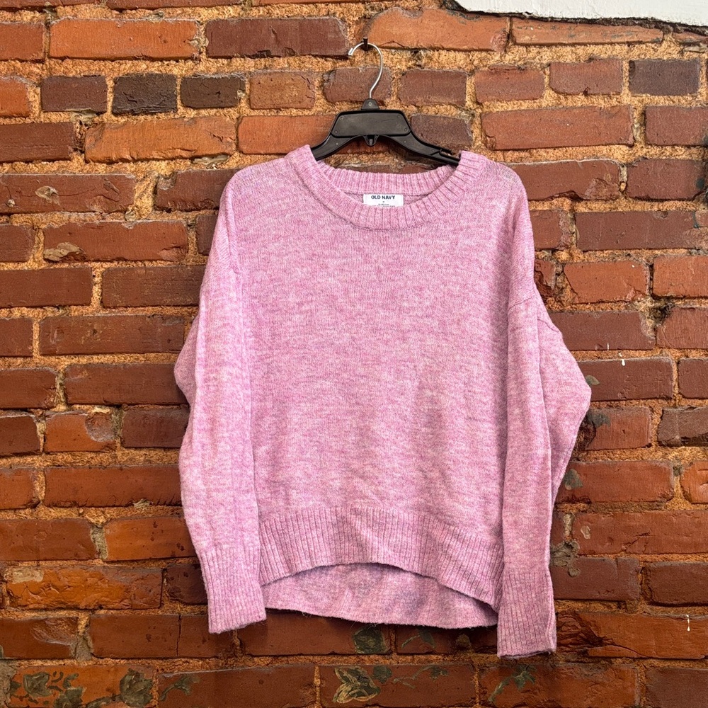 Old Navy Go-Recycled Purple Pink Round Neck Sweater‎ Size Medium